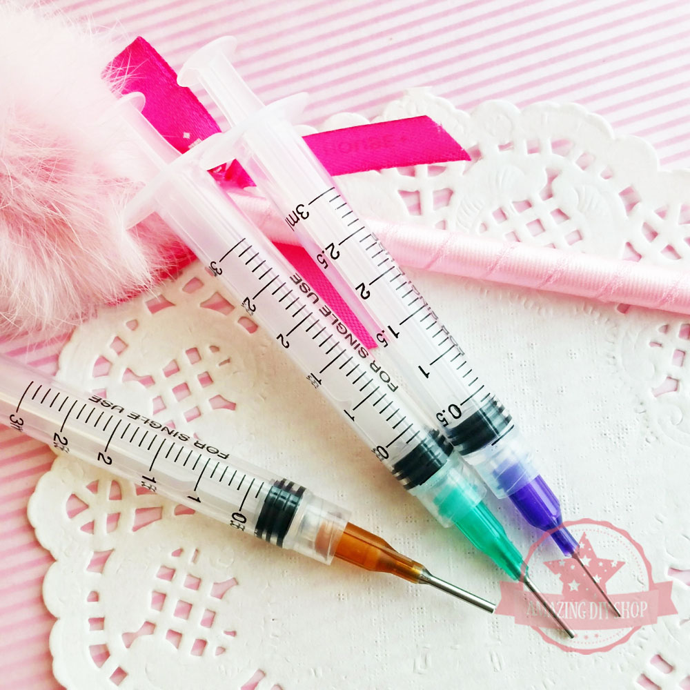 3ml Syringe Glue Applicator thick E6000 / waterbased crystal